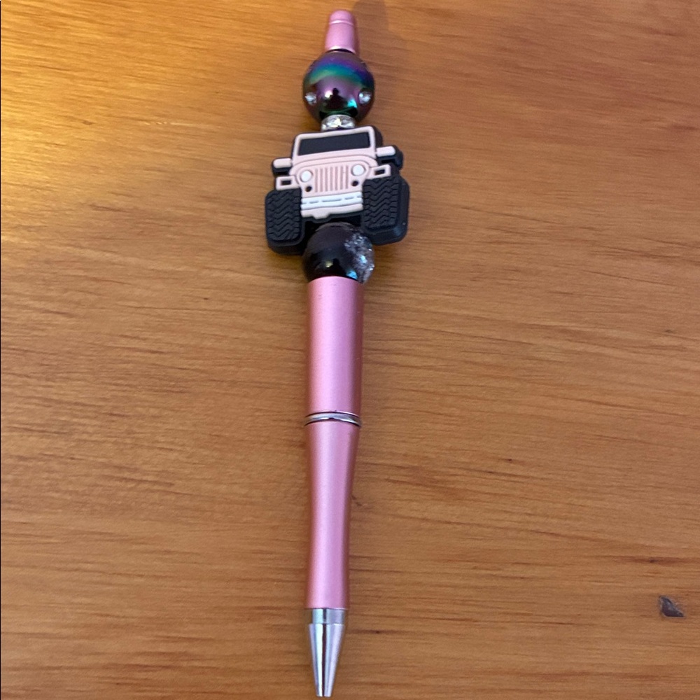 Pink Jeep Novelty Pen